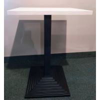 STEMA - Stolik Kawowy SH-5014-1/60/B | Blat 54x43x2,5 cm | Noga Żeliwna | Blat Rockford Jasny | DOSTĘPNY OD RĘKI