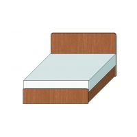 MEBLOMIX - Moli Łóżko 128 / wzór 01 (120x200)