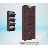 Art. Decoration - 136A Szafka na buty z wstawką aluminiową