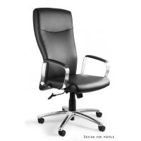 UNIQUE MEBLE - ADELLA Fotel Obrotowy C239-PU | Ekoskóra Czarna