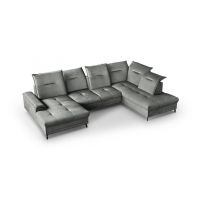 Mars Meble - BRUNO U CAPPUCCINO Narożnik z funkcją i pojemnikiem PROMOCJA