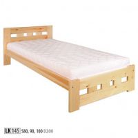 Drewmax - SOSNA Łóżko LK145 | 90x200 | Sosna naturalna | DOSTĘPNE OD RĘKI