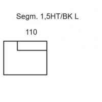 Bydgoskie Meble - ALEXANDRIA Segm.1,5HT/B L z pojemnikiem lewy