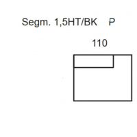 Bydgoskie Meble - ALEXANDRIA Segm.1,5HT/B P z pojemnikiem prawy