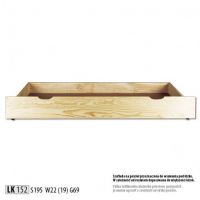 Drewmax - SOSNA Szuflada LK152 | Wysoka 22 cm