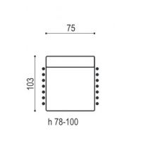 Sofalive - NAPO FOTEL RELAX ELEKTRYCZNY MODUŁOWY BEZ BOKÓW - 1M / 75