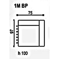 Sofalive - EBRO 1M (55) BP / L MODUŁOWY FOTEL PRAWY Z JEDNYM BOKIEM