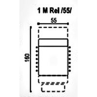 Sofalive - EBRO 1M (55) TV MODUŁOWY FOTEL BEZ BOKÓW Z MANUALNĄ FUNKCJĄ RELAKS