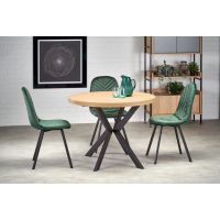 HALMAR - PERONI Stół rozkładany 100-250x75 | dąb złoty/czarny | z PL