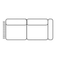 FENIKS MEBLE - TIAGO Sofa 2,5R z prawym bokiem