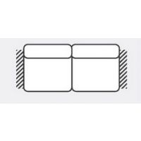 FENIKS MEBLE - SYCYLIA Sofa 2BB dwuosobowa bez boków