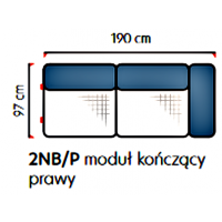 UNIMEBEL - INSPIRO Moduł 2NB kończący prawy