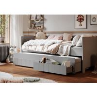 PINIO - CALMO ' 24 Łóżko 200x90 | Zabudowane | Szary