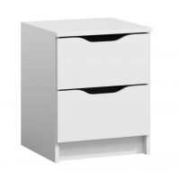 FURNITEX - 4 Szafka nocna | Biała | DOSTĘPNA OD RĘKI