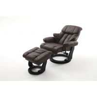 MC AKCENT - CALGARY Fotel Relax | Brąz | Stelaż Czarny | 64023BS5