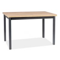SIGNAL - ADAM Stoł 120x68 cm | Dąb Artisan | Czarny | z PL