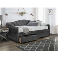 HALMAR - ALOHA Łóżko z szufladami | popielaty