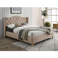 SIGNAL - ASPEN Velvet Łóżko 160x200 | Beżowy Bluvel 28