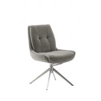 MC AKCENT - ASSENTO C Krzesło | Tkanina cappuccino | Stelaż stal szlachetna szczotkowana | Obrót siedziska | ASCS62CX | ASGE14EG