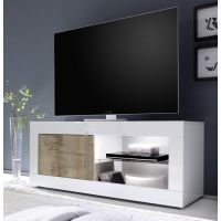 MC AKCENT - BASIC Szafka RTV 209015-01P | Mała | 1 drzwi wnęka | Laminat klon Pero