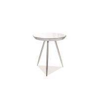 SIGNAL - Bora C Ława | Lustrzany | Stelaż chrom