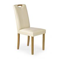 HALMAR - CARO Krzesło | buk/cremowy