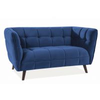 SIGNAL - CASTELLO 2 Velvet Sofa | Tkanina | Granatowy Bluvel 86 | Nogi wenge | z PL