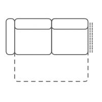 FENIKS MEBLE - COMPASS Sofa 2,5 FL Z funkcją spania | Z bokiem lewym