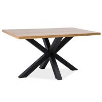 SIGNAL - CROSS Dąb Stół 150x90cm | Blat lite drewno dębowe olejowane | z PL