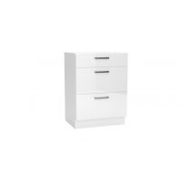 Stolkar - VITA Szafka D60S/3 | Dolna 60 | 3 szuflady | Biały połysk