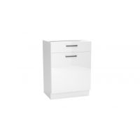 Stolkar - VITA Szafka D60S/1 P/L | Dolna 60 | 1 drzwi 1 szuflada | Biały połysk
