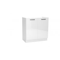 Stolkar - VITA Szafka D80ZL | Dolna 80 | 2 drzwi | Zlewozmywakowa | Biały połysk