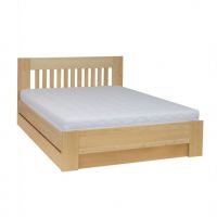 Drewmax - ŁÓŻKO DREWNIANE Bukowe | LK186 BOX | 120x200