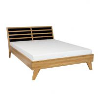 Drewmax - ŁÓŻKO DREWNIANE Dębowe | LK302 | 140x200