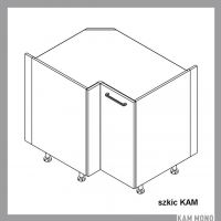 KAM - KAMMONO Szafka DRP 100x70 | Dolna narożna | Front nowoczesny P4