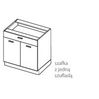 LAYMAN - NAVIA Szafka DS 9/1 kuchenna 90cm dolna z jedną szufladą starmotion