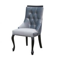 PANKAU - SABINA KORONA LUDWIK Krzesło | guziki kryształowe