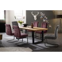 MC AKCENT - DAYTON Stół 180-280x100 | dąb lity dziki