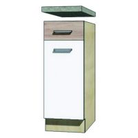 FADOME - ECONO Szafka ECO-1D Kuchenna | 30 cm | Dolna | Korpus sonoma | Okucia Basic