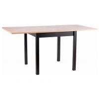 SIGNAL - FLIP 80 Stół rozkładany 80x80-160x78h | Dąb Artisan | Czarny | z PL