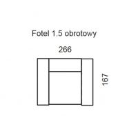 ETAP SOFA - CIRI Fotel 1,5 obrotowy