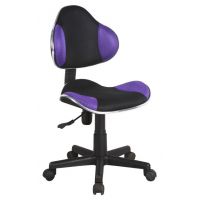 FURNITEX - QZY-G2B Fotel obrotowy | Fioletowo/czarny