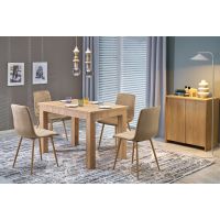 HALMAR - GIZMO Stół rozkładany 120-160 | dąb artisan | z PL