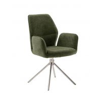 MC AKCENT - GREYTON Krzesło | Obrót siedziska | Tkanina typu szenil Oliwka | GR4E08OL