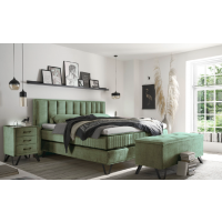 MEBLE BEST - HARTFORD Łóżko 160x200 | Topper HR 6 cm