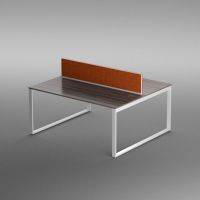 BIURO SERWIS - INTELLI Biurko I-215 | Na Stelażu Metalowym | 160x140 cm