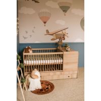 KLUPŚ - KOMPAKT 3w1 | Łóżko | Komoda | Pojemnik na pościel | Buk