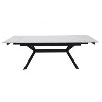 SIGNAL - IMPERIA 180 Stół rozkładany 90x180-240x76h | Biały | Czarny