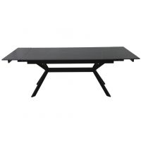 SIGNAL - IMPERIA 180 Stół rozkładany 90x180-240x76h | Czarny
