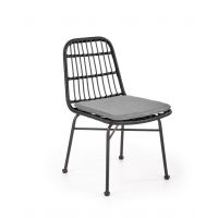 HALMAR - K401 Krzesło | czarny/popielaty